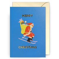 Skiing Santa | Naomi Wilkinson | Christmas Card